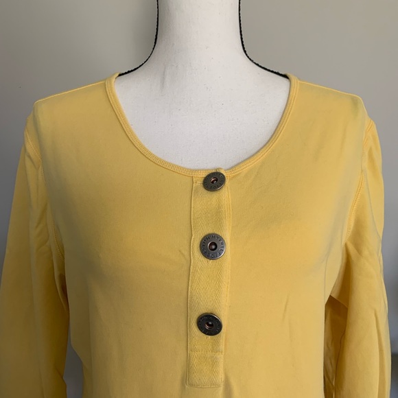 Vintage Tommy Hilfiger yellow shirt size XL EUC 🌼 B59 - Picture 2 of 9